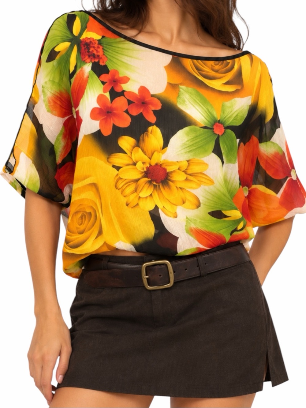 Tropical Floral Blouse